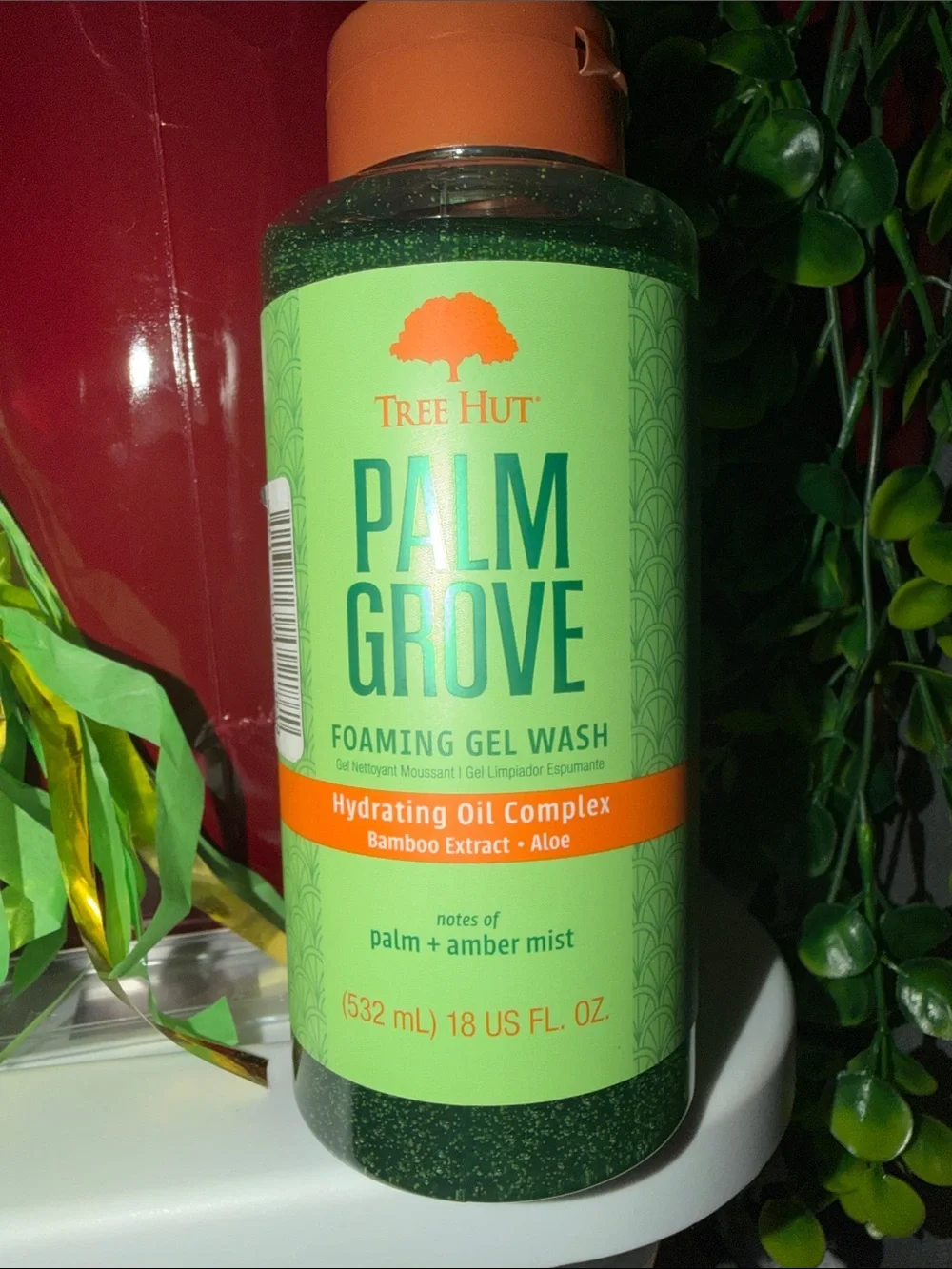 Tree Hut Palm Grove Foaming Gel Wash — Green